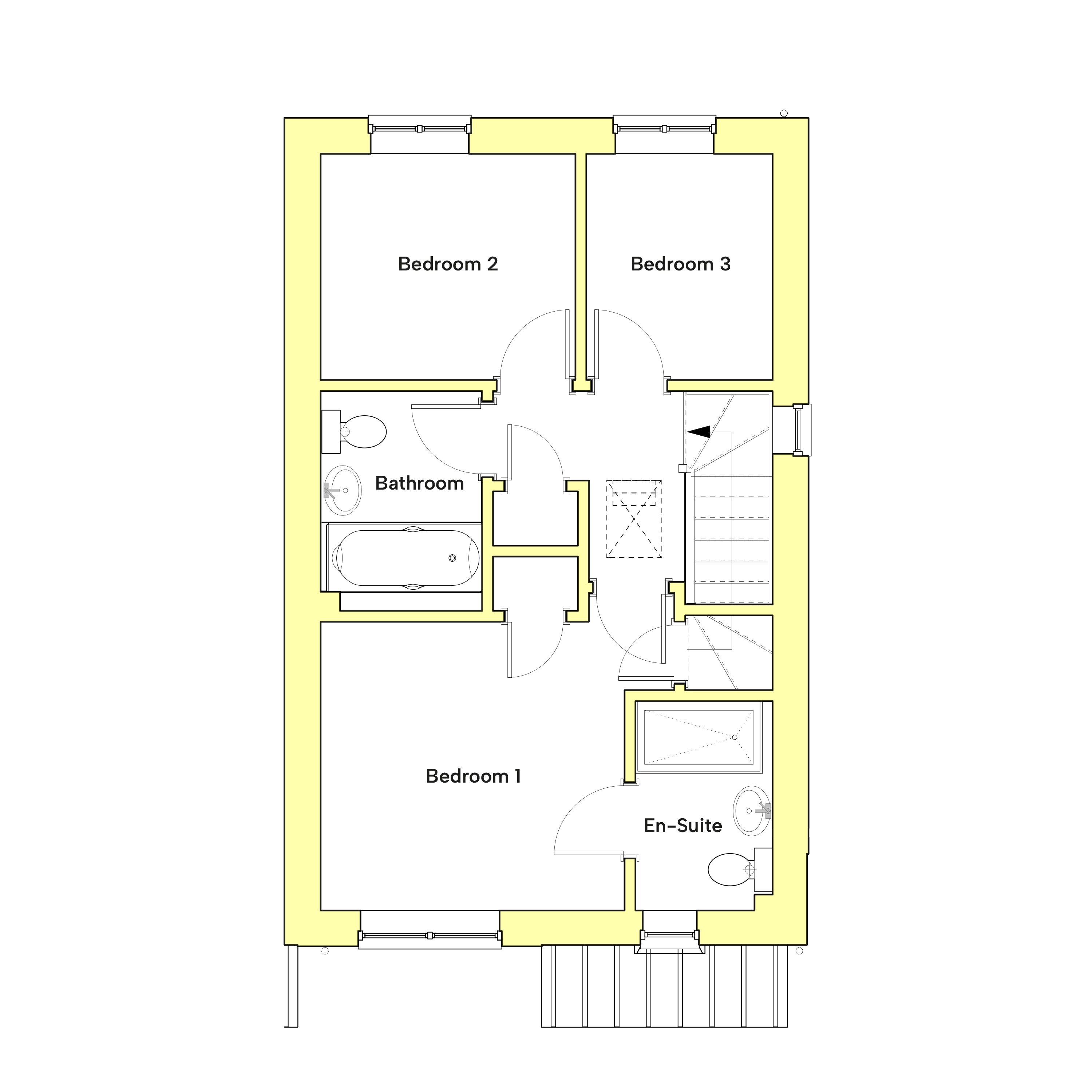 Floor plan of the Curlew 1st floor