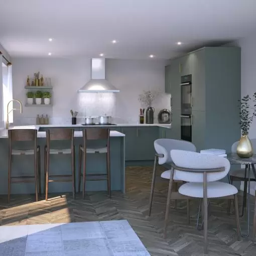 Kitchen of 4-bedroom home at Heanton Lea Gardens