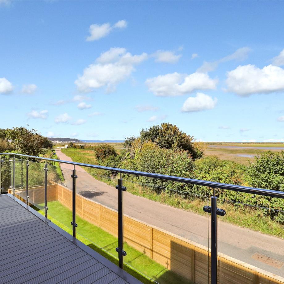 View of Torridge Estuary from balcony of new home in Appledore