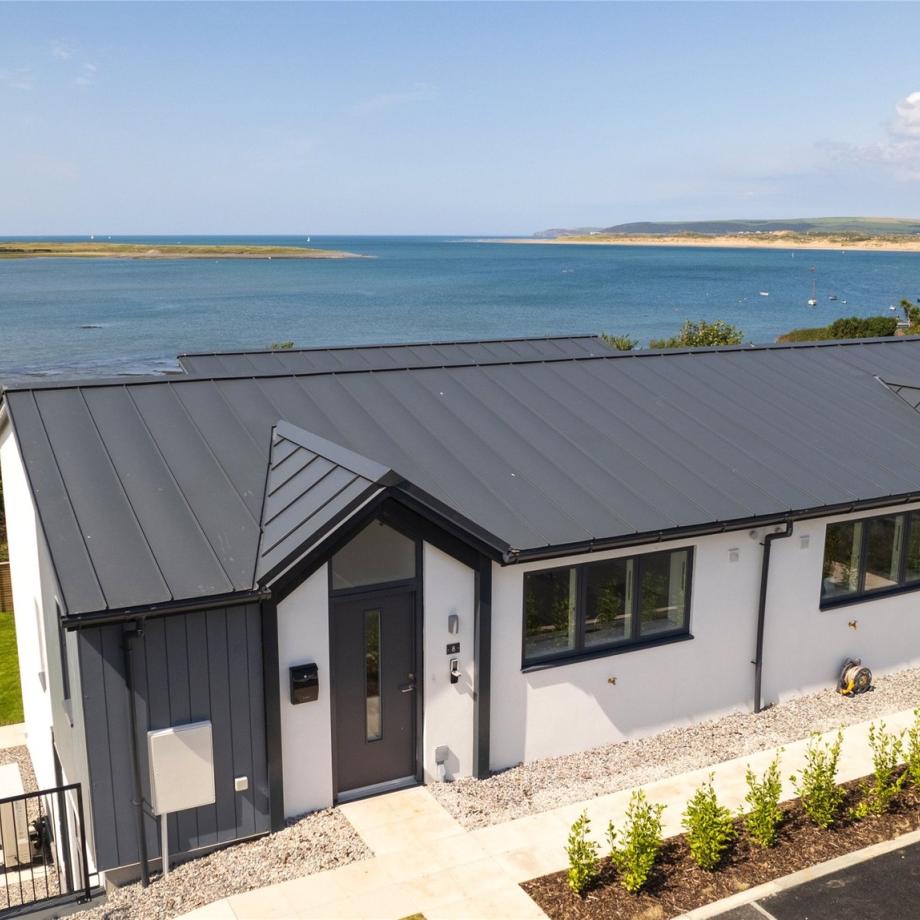 Sea view from lounge of Tides Reach new Homes in Appledore